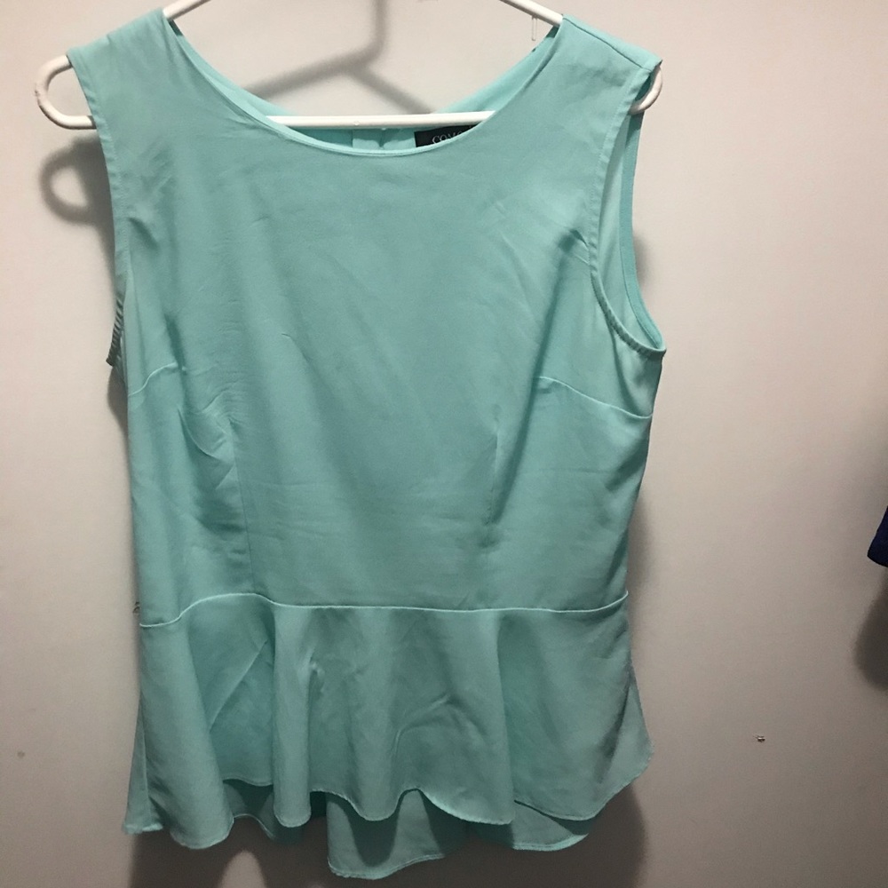 Tiffany blue peplum top